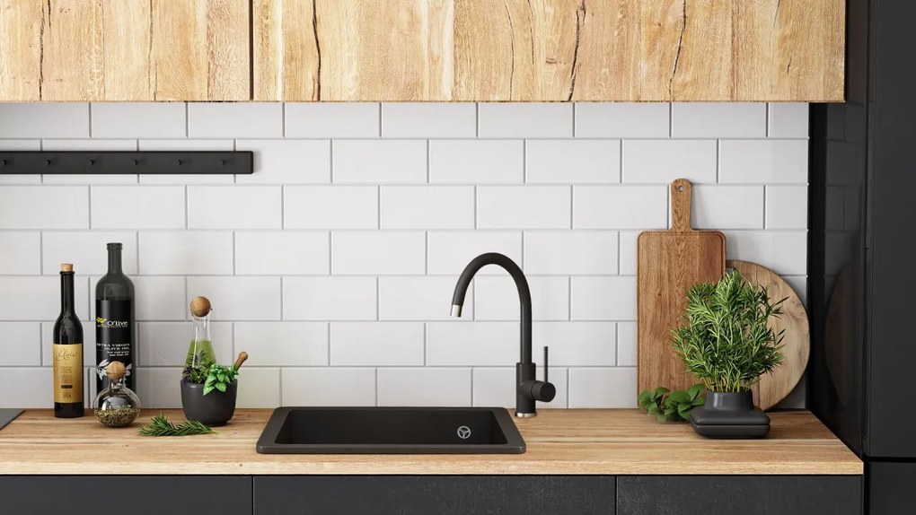 Chiuveta bucatarie Granit Nels neagra