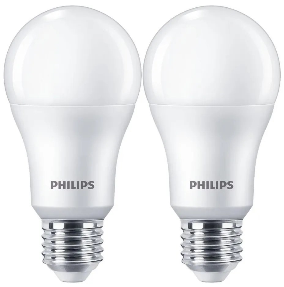 SET 2x bec LED Philips A67 E27/13W/230V 4000K