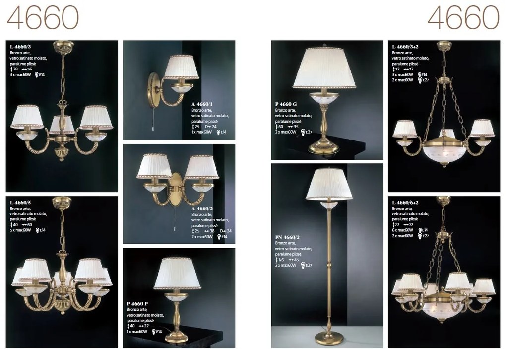 Candelabru din alama 6 brate design italian 4660