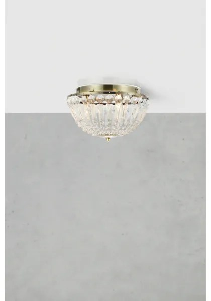 Markslöjd 109031 - Plafonieră pentru baie ESTELLE 3xG9/20W/230V Ø 30 cm IP44 alamă