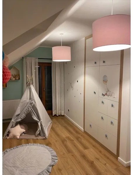 Lustră pe cablu MAGIC 1xE27/15W/230V roz Argon 4136