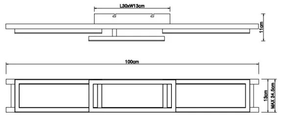 Plafonieră LED dimabilă Globo 67266D1 ILLA LED/30W/230V + telecomandă