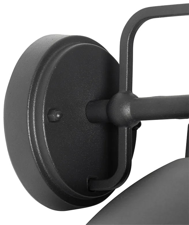 Lampă de perete exterioară modernă neagră IP44 - Marcel