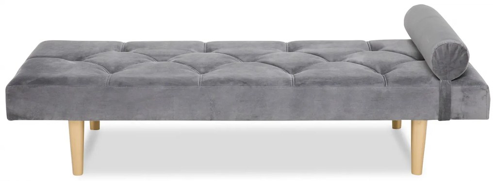 Pat de zi Diana, Gri, 185x40x75 cm