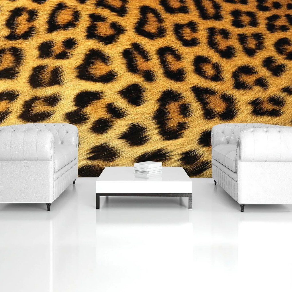 Fototapet - Fibre de păr de leopard (152,5x104 cm)