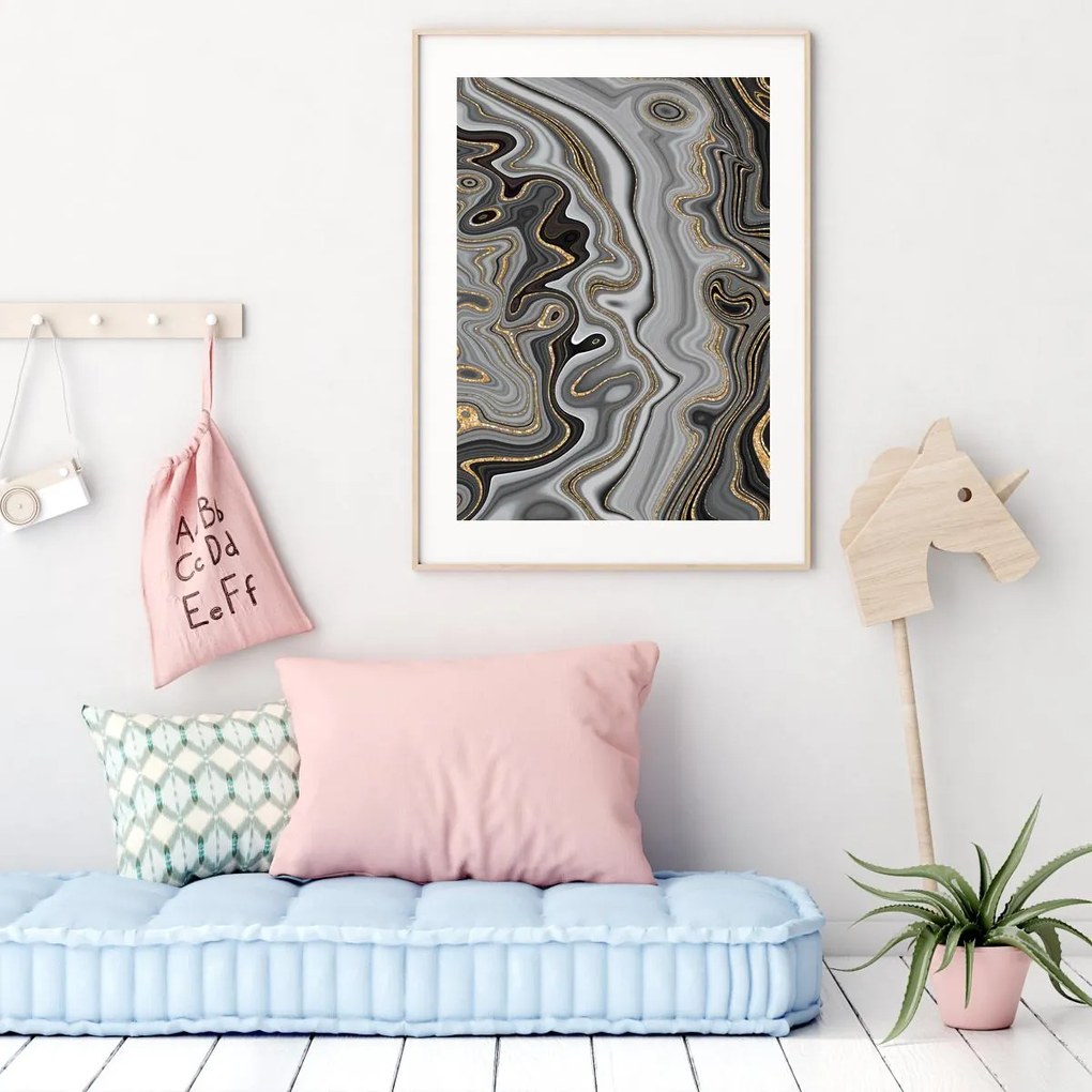 Poster - Abstracție cu linii (A4)