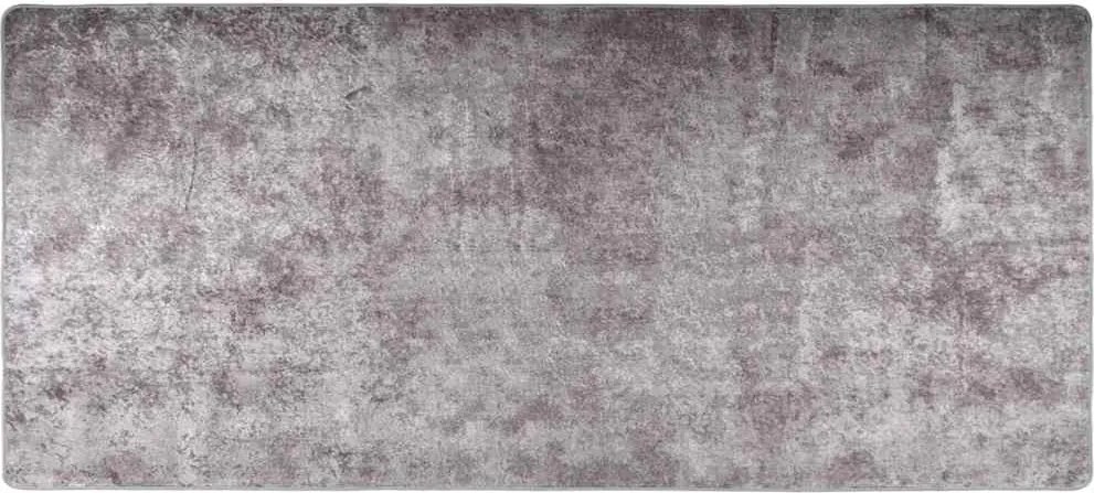 vidaXL Covor lavabil, gri, 80x300 cm