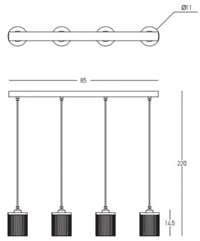 Suspensie  23020 Zambelis LED, Auriu, Grecia