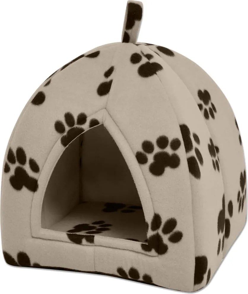 vidaXL Pat pentru pisici, bej, mărime L