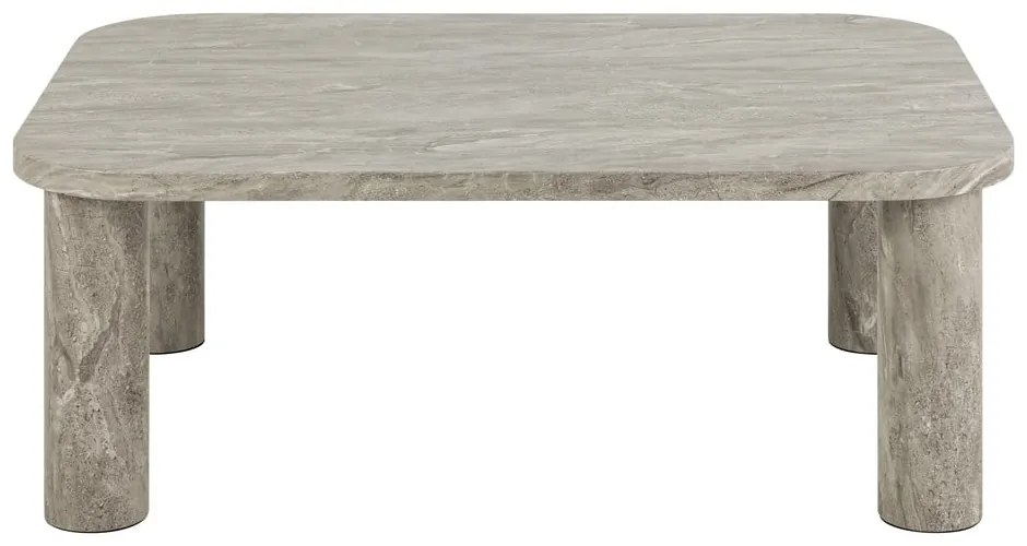 Măsuță de cafea gri deschis cu aspect de marmură 75x100 cm Solano – Actona