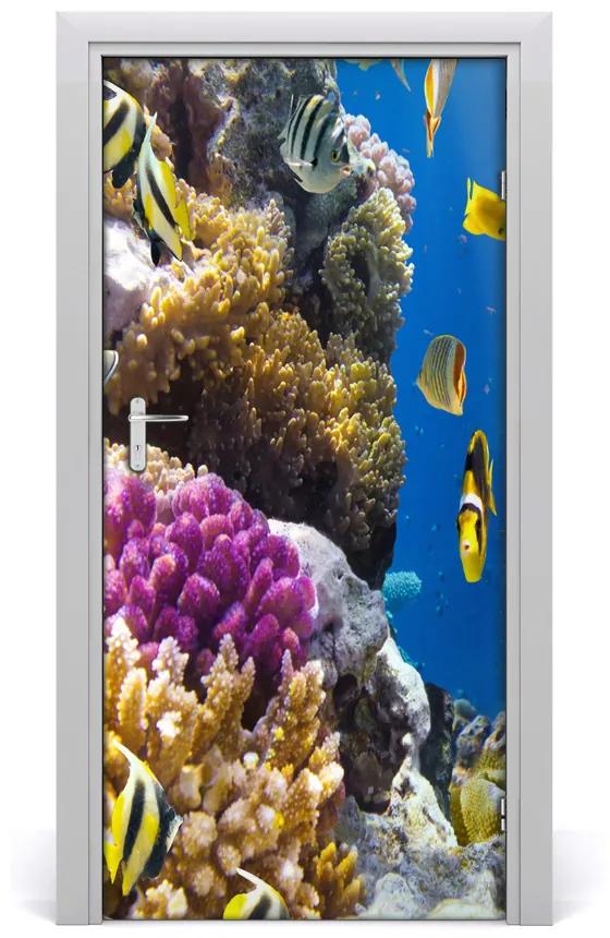 Autocolante pentru usi recif de corali