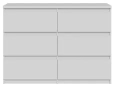 Comodă MAO cu sertare, albă