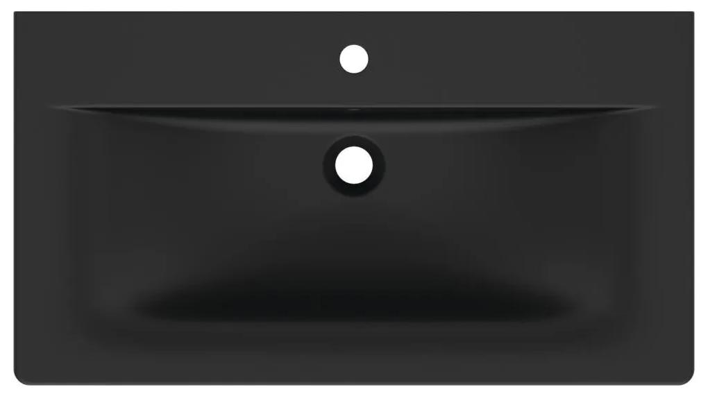 Lavoar Ideal Standard Connect Air, montare pe mobilier, negru mat - E0279V3