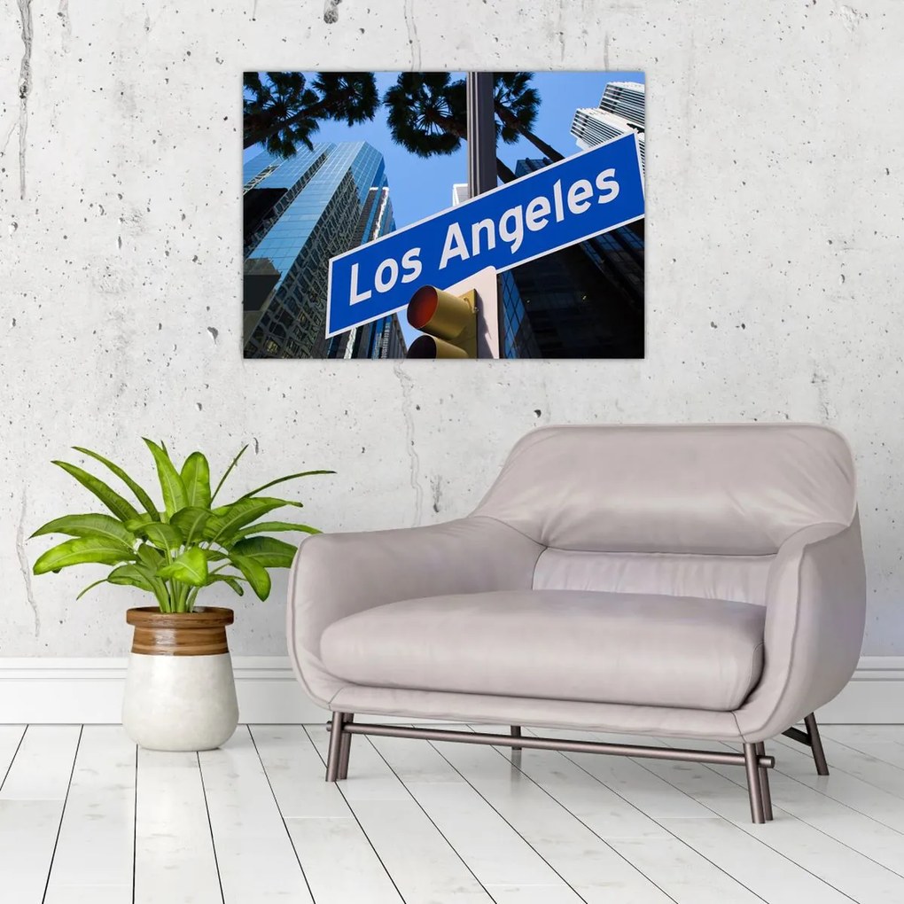 Tablou pe sticlă - Los Angeles (70x50 cm)