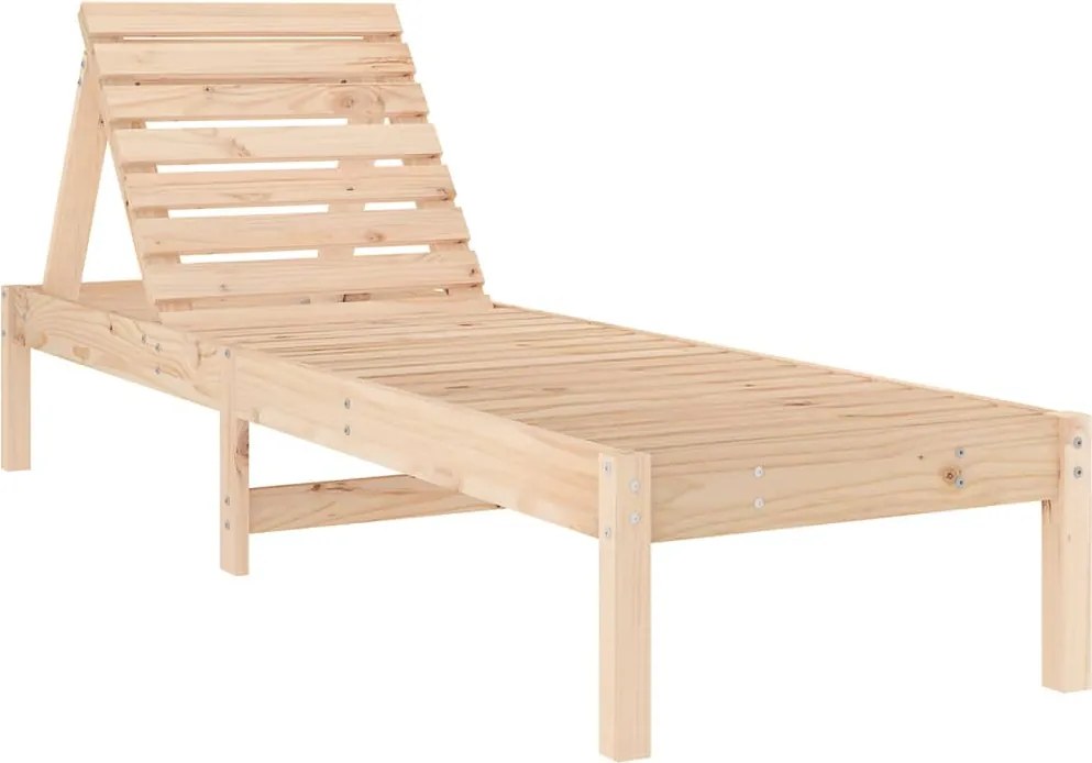 vidaXL Șezlong, 199,5x60x74 cm, lemn masiv de pin