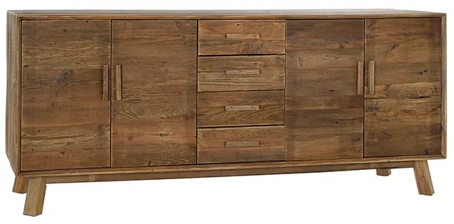 Comoda Nordic din lemn reciclat natur 200x48x85 cm