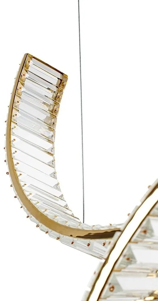 Lustra LED moderna design deosebit CHARMES 120 auriu