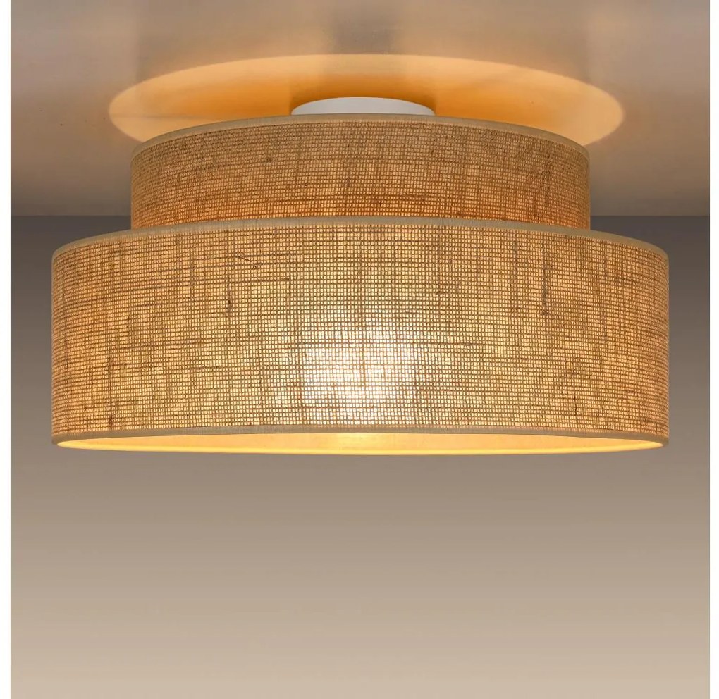 Plafonieră BOHO 1xE27/60W/230V bej