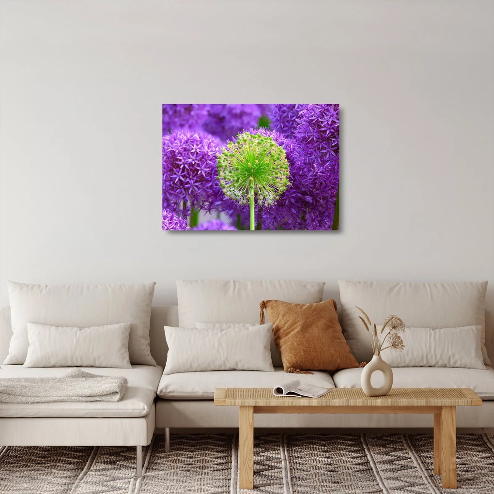 Tablou pe sticlă cu floare (70x50 cm)