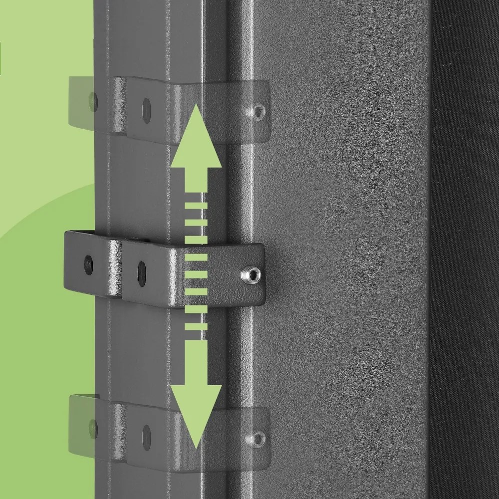 Marchiză laterală NOSARA pentru terasă, 180x300cm, antracit Casaria