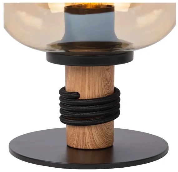 Lampă de masă Lucide 45508/01/62 ILONA 1xE27/40W/230V negru/bej