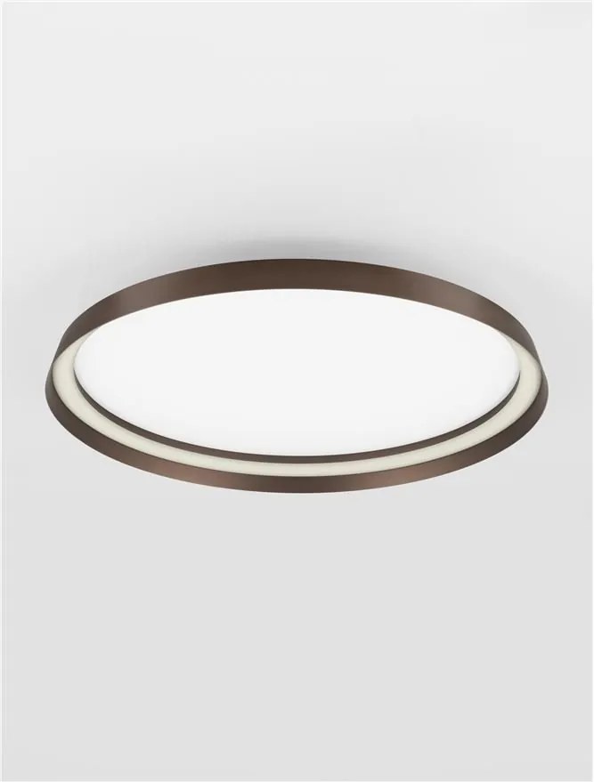 Plafoniera LED design modern circular ORMI coffee D-60cm