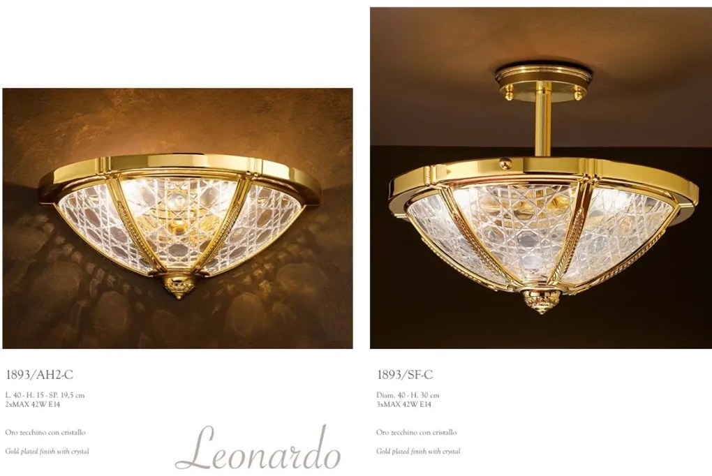 Candelabru 3 brate elegant LUX realizat manual Leonardo