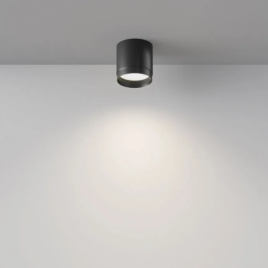 Spot aplicat minimalist design tehnic Polar negru