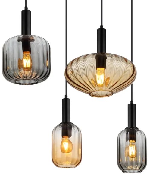 Lustră suspendată pe cablu VALLETTA 6xE27/60W/230V - Globo 15719-6