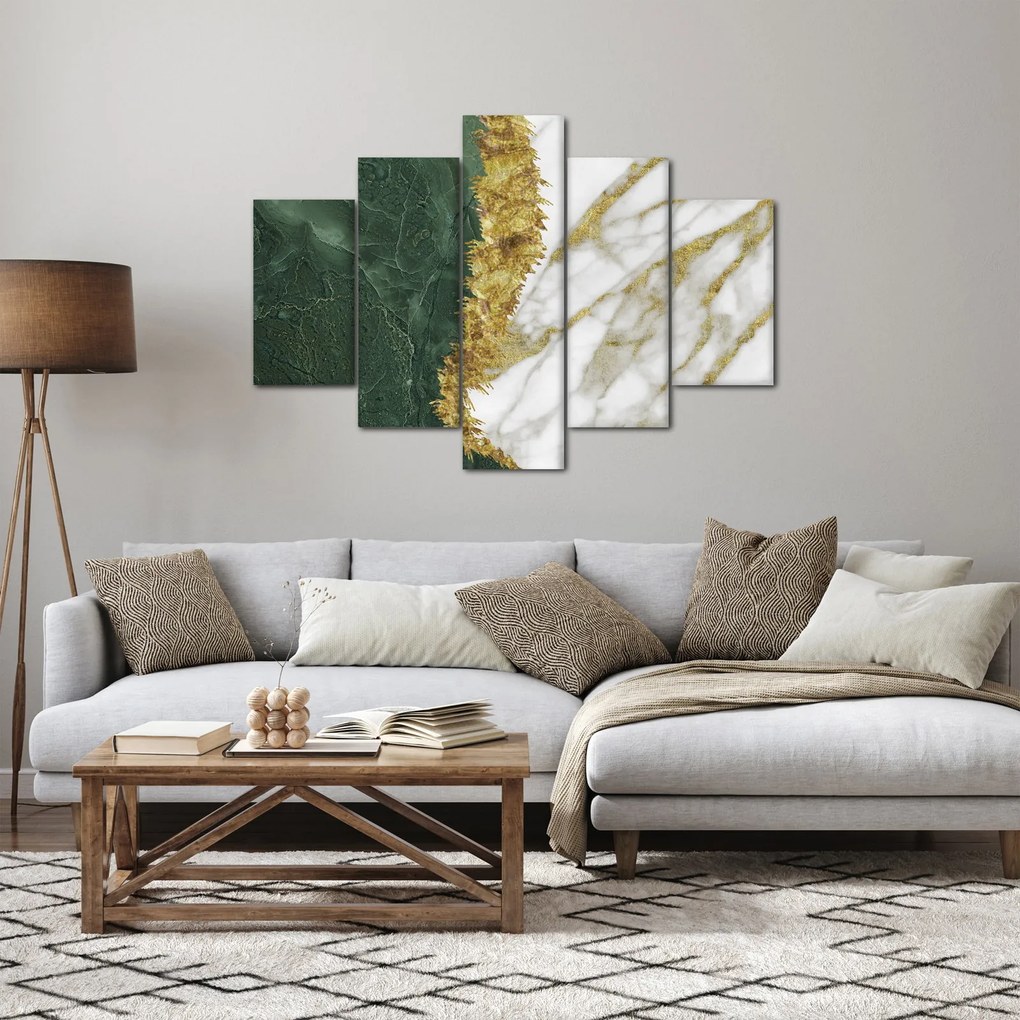 Tablou - Marmură verde N⁰1 (150x105 cm)