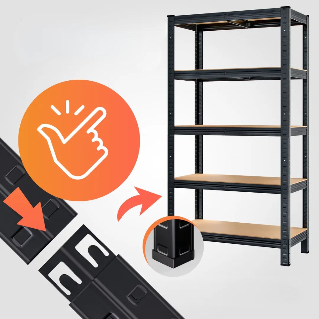 Jurhan Raft cu capacitate mare HEAVY, max. 875kg, 90x40x180cm, negru