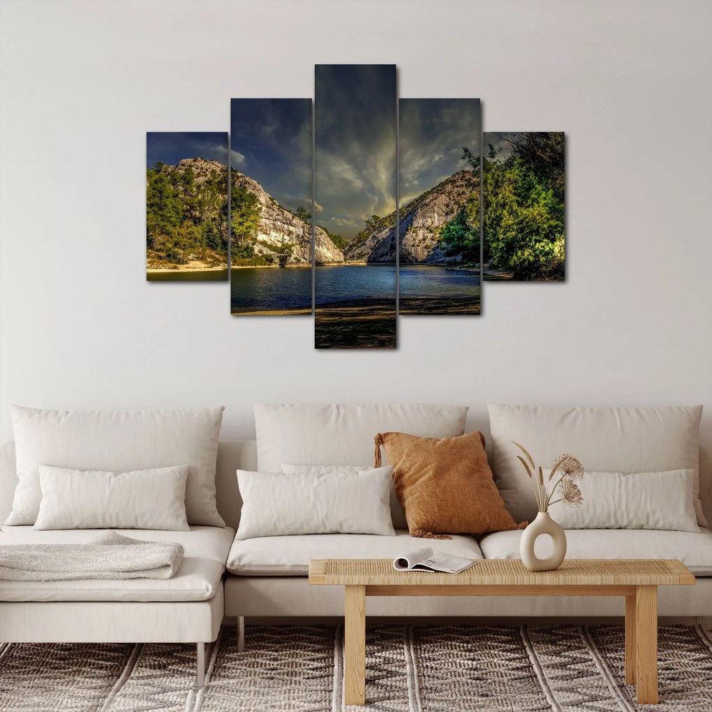 Tablou peisajului cu lac (150x105 cm)