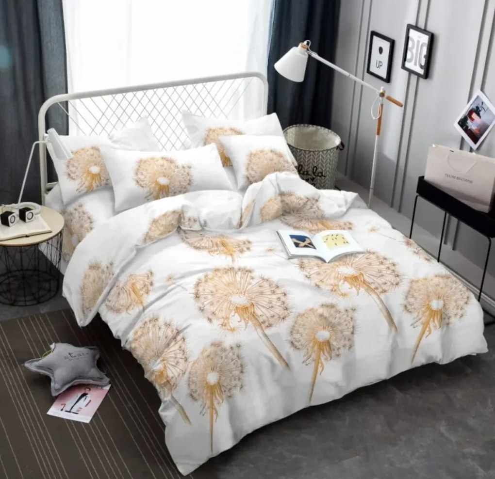 Lenjerie de pat din microfibra GOLDEN SEED albă Dimensiune lenjerie de pat: 70 x 80 cm | 140 x 200 cm