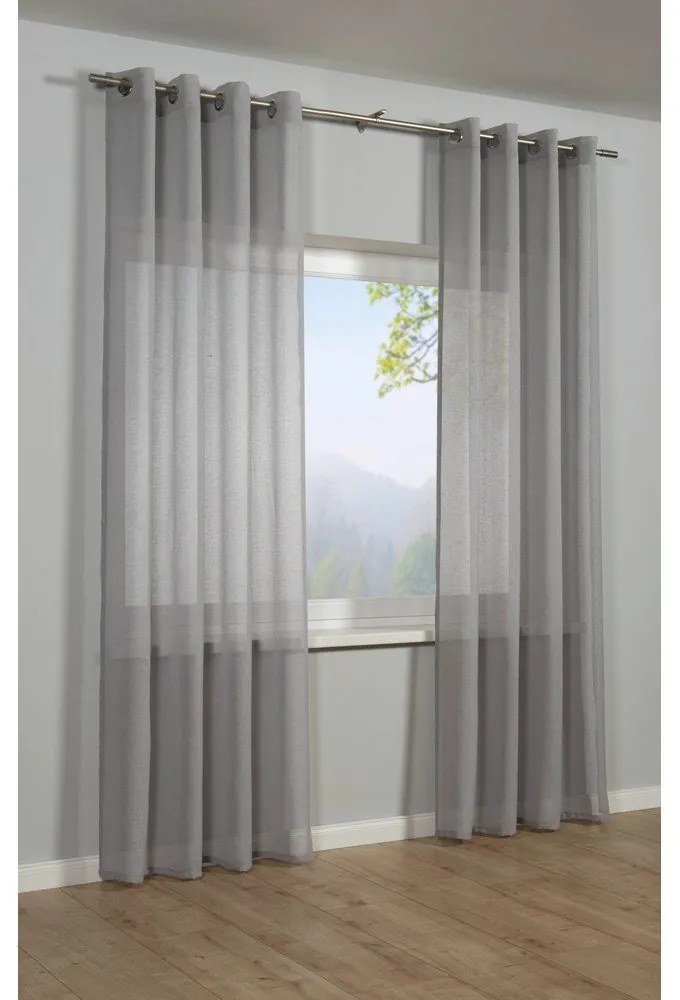 Draperie gri 140x245 cm Len Uni – Sehlbach