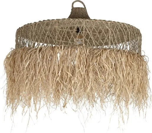 Lustră plafonieră din fibre naturale, 125×125×54 cm, „Palma"