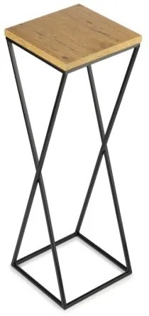 Suport flori 70x24 cm negru/maro