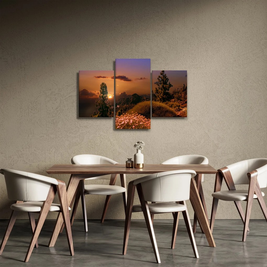 Tablou naturii cu apus de soare (90x60 cm)