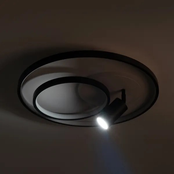 Brilagi - Plafonier LED dimabil UNITY LED/60W/230V + 1xGU10/3W alb/negru +cu telecomandă