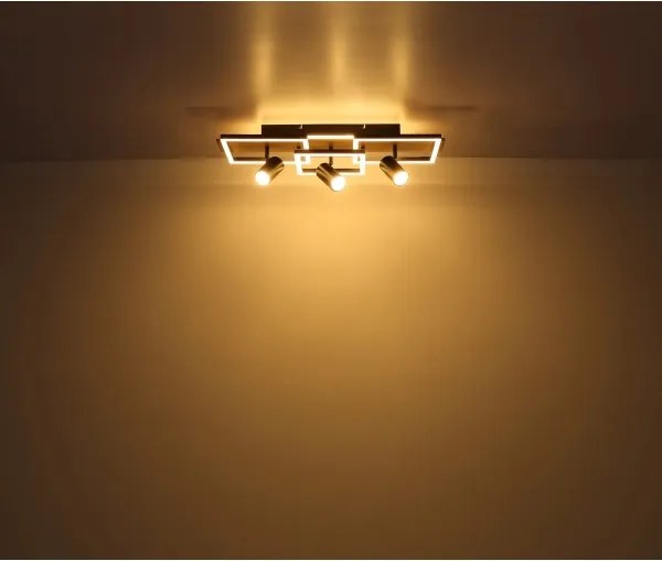Globo 67305D2 - Plafonieră LED KASSU LED/48W/230V + 3xGU10/5W 3000K 27x72 cm