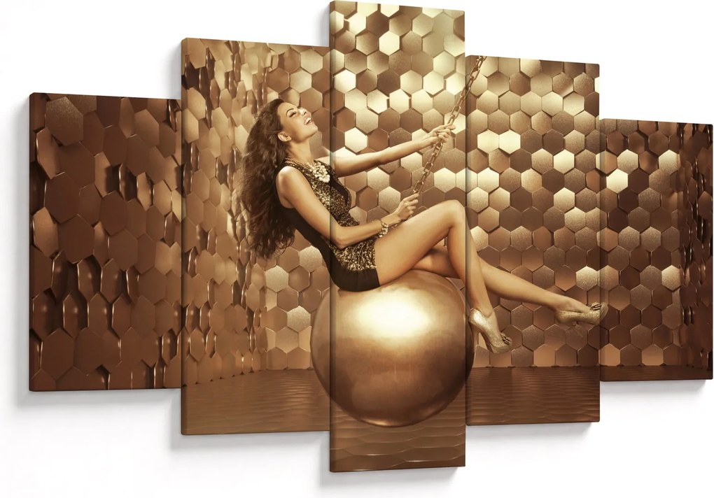 Tablou - Femeia în încăperea de aur (150x105 cm)