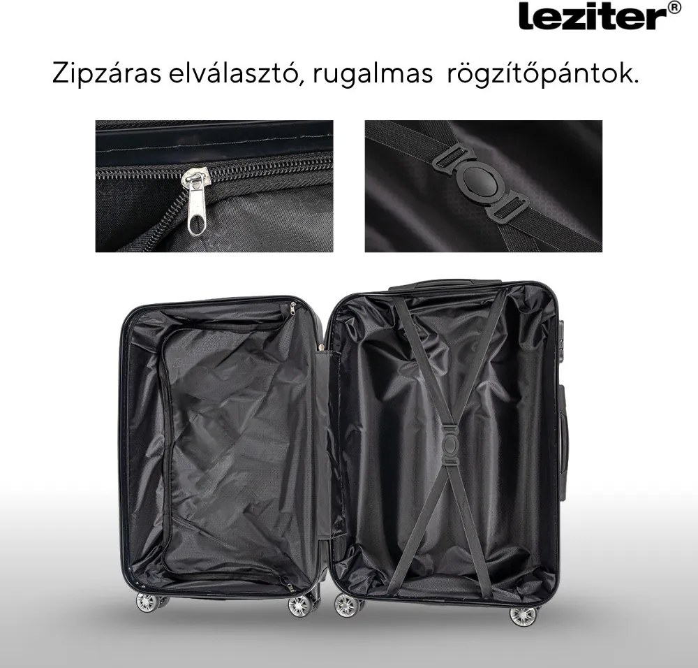 Valiză mare TravelLux Max cu hardtop 50x78x30 cm neagră