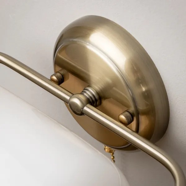 Brilagi - Aplica de perete BANK OFFICE 1xE27/60W/230V, alamă/albă