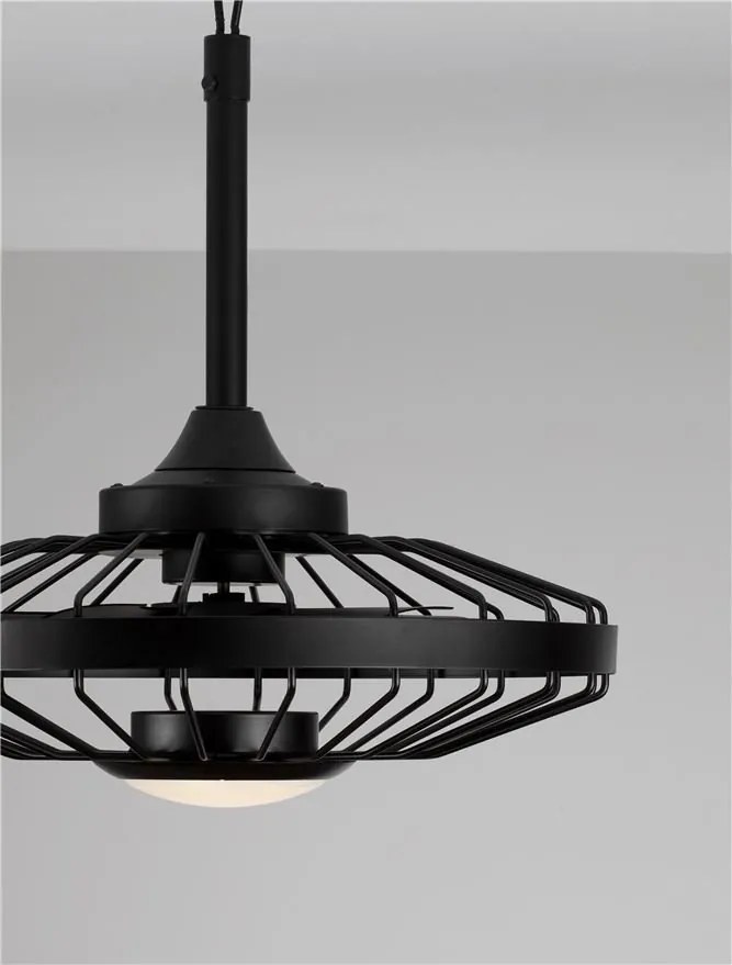 Lustra LED cu ventilator si telecomanda exterior IP54 BRIZZY