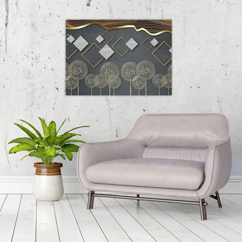 Tablou cu abstracție (70x50 cm)