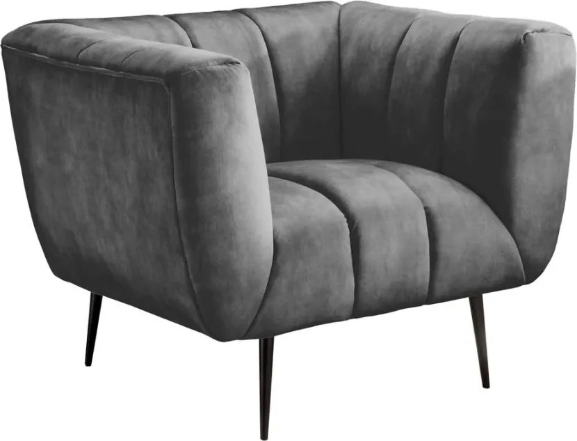 Fotoliu design elegant Noblesse, gri