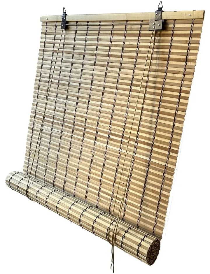 Jaluzea în culoare naturală din bambus 90x220 cm Java – Gardinia