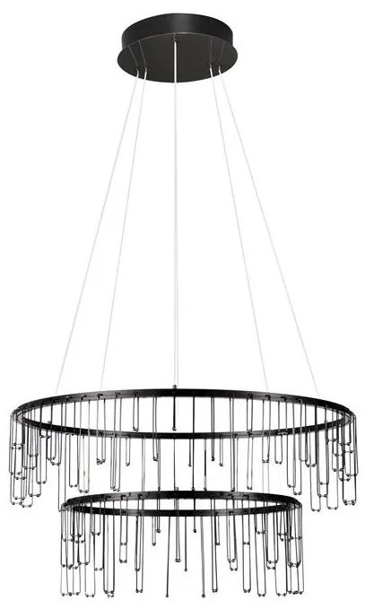 Lustra LED design ambiental deosebit Stellar 65cm, negru