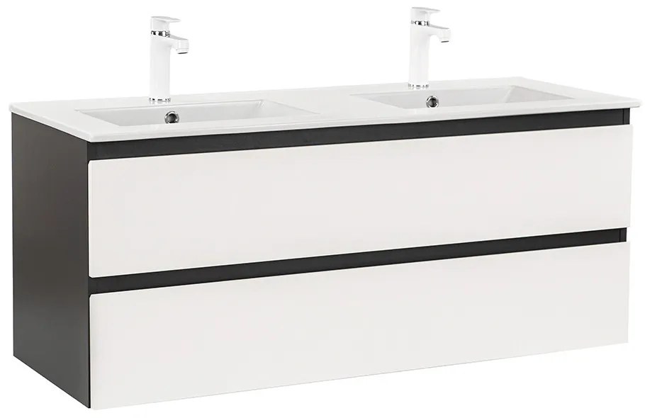 Dulap inferior Vario Forte 120 cu lavoar antracit-alb