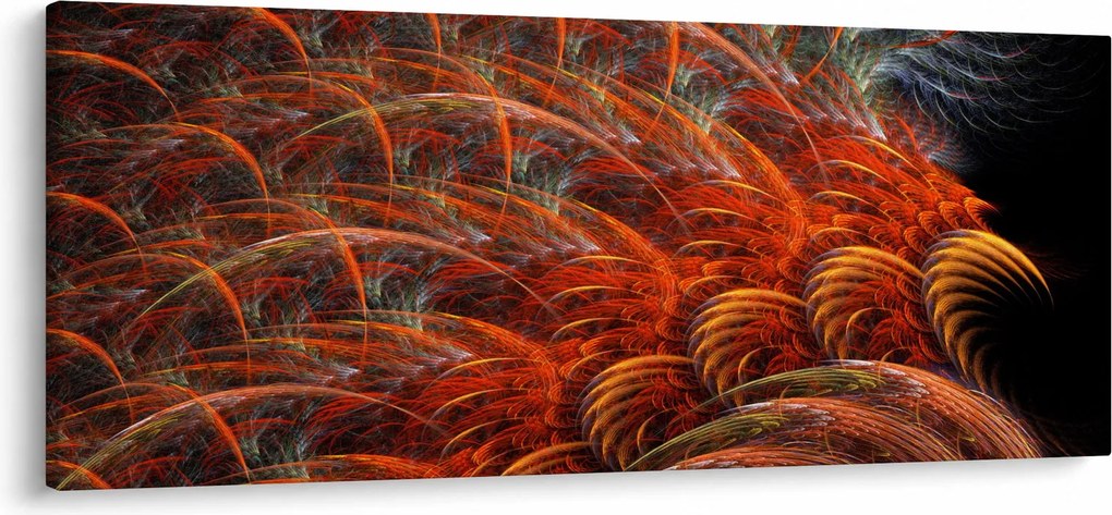 Tablou - Pene de imitație abstractă (120x50 cm)