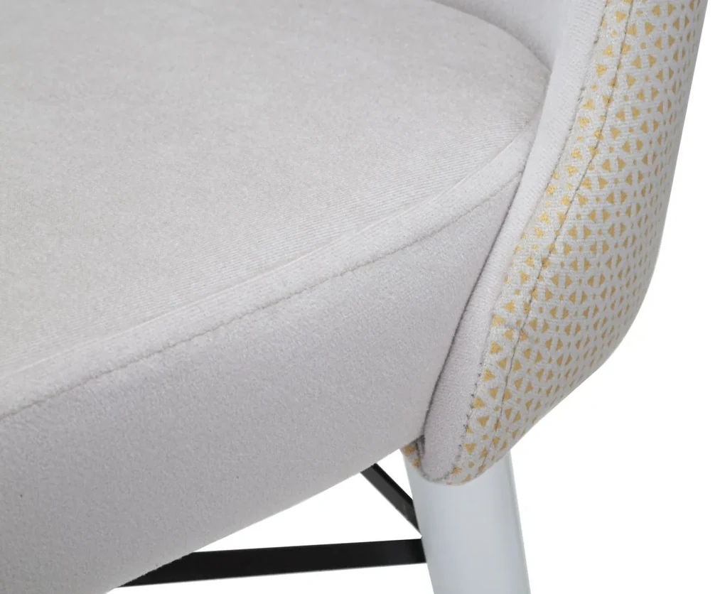 Mauro Ferretti Scaun Mimoza Crem Set 2Buc Cm 40X65X99